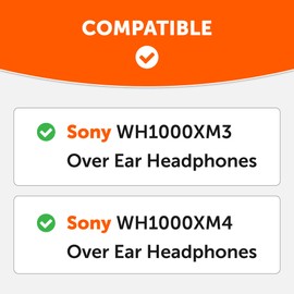 WC BandZ XM3 / XM4 - Silicone Headband Cover for Sony WH1000XM3 & WH1000XM4 Headphones by Wicked Cushions | Enhanced Comfort, Style, & Sweat Protection | Exclusively for Sony XM3 / XM4 | Geo Grey