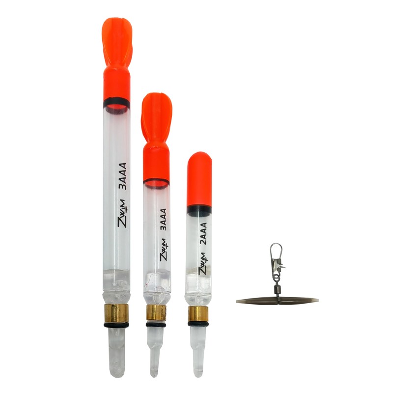 ZWIM 3pcs Clear Loaded Pellet Waggler Carp Fishing Float Set