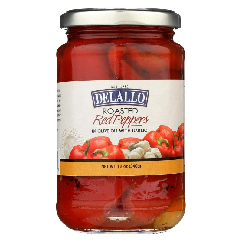 Roasted Red Peppers with Garlic and Olive Oil 12 Ounces