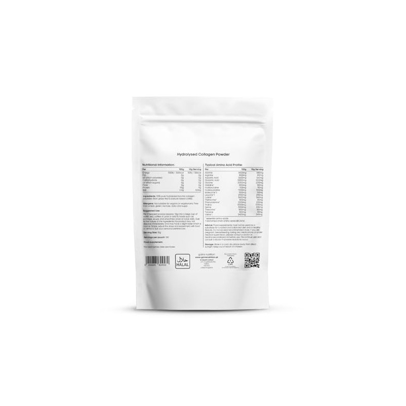 GN Hydrolysed Collagen Peptides Powder, Bovine, Unflavoured, Type I and