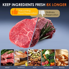 Vacuum Sealer Bags,Reusable Vacuum Sealer Bags,Can Withstand More Than 100 Washes,Large Size (30 Bags)