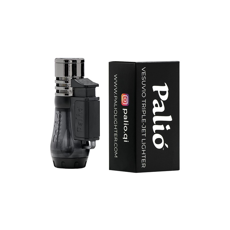 Palió Vesuvio Triple Jet Flame Torch Lighter, Apex Flame for