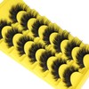 Mink Lashes Fluffy False Eyelashes 18mm Thick Fake Lashes 3D
