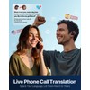 TransAI GO1 Real-time Phone Call Translaton Earbuds, 3-in-1 AI Translator