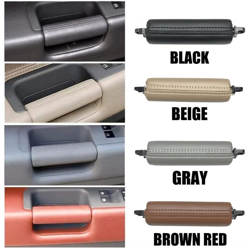 Fouedy Interior Car Front Right Left Driver Door Leather Pull