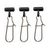 50pcs Fishing Line Sinker Slide with Duo-Lock Snap Hooked Snap