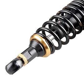 Mallofusa 11 Inch 280mm Pair Motorcycle Shock Absorber Rear Suspension Universal Compatible For Honda Suzuki Yamaha Kawasaki ATV Go Kart Quad Dirt Sport Bikes Black Golden