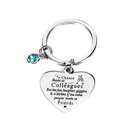 Going Away Appreciation Gifts for Coworkers Colleagues Chance Made Us Colleagues Keychain for Coworker Co-worker Leaving Farewell Gifts for Colleague Goodbye Thank You Gifts