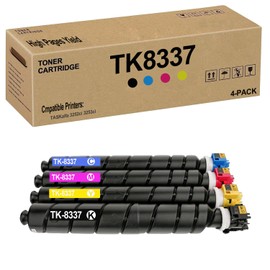 ASANSH Remanufactured TK-8337 TK8337 TK8337K TK8337C TK8337M TK8337Y Toner Cartridge Use for Kyocera TASKalfa 3252ci 3253ci Copystar CS3252ci CS3253ci Printers (4-Pack)