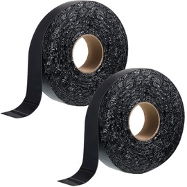 Fabbay 2 Rolls Asphalt Crack Filler Tape Asphalt Tape for Driveway Repair Joint and Crack Sealer for Tarmac Parking Lot Roof Cement Road, 50 Feet Each Roll (2 Inch)