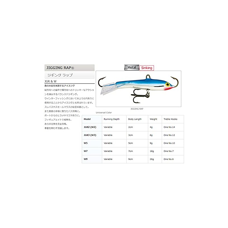 Rapala JGR3#JCP Jigging Wrap, 1.2 inches (3 cm), 0.2 oz