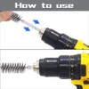 Stainless Steel Bore Brush Hex Handle Cleaning Wire Brush, 6Pcs