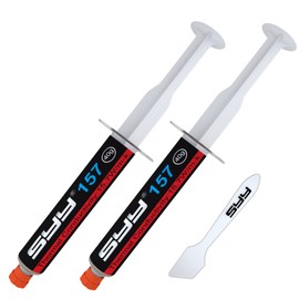 SYY Thermal Paste, 80g Upgrade Easy to Apply Thermal Paste Cpu Heatsink for IC/Processor/CPU/All Coolers, Carbon Based High Performance, Thermal Interface Material