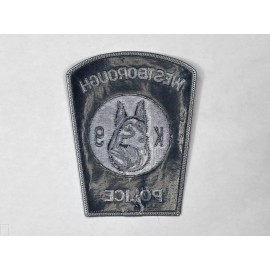 Westborough Police K9 patch - Subdued - Massachusetts - new, unused