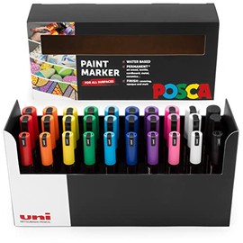 Posca Paint Markers Art Pens 1.8-2.5mm Desk Gift Set (Assorted Desk Set, 30pcs)