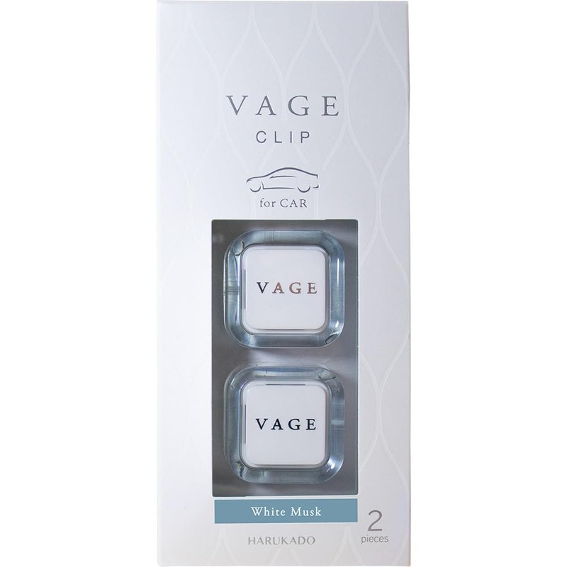 Harukado Burg Clip, Set of 2, White Musk