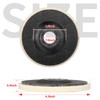 NuoDunco Wool Flat Wheel 115mm 10 Pack Premium Wool Felt