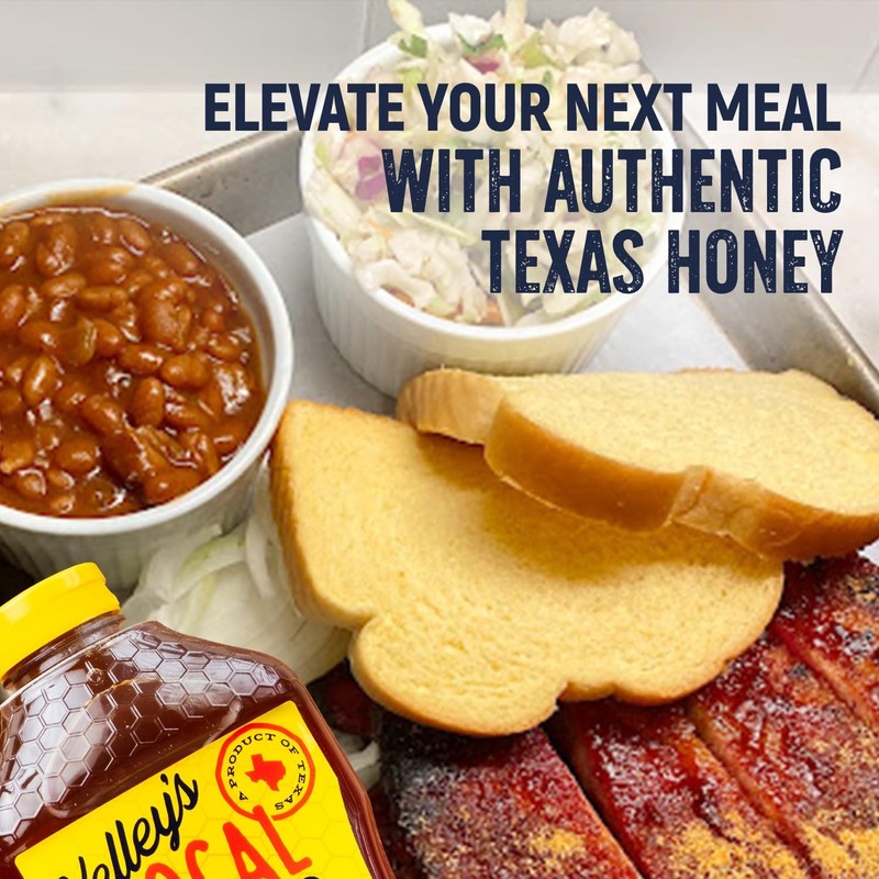Kelley's Local Texas Honey – 100% Pure, Raw & Unfiltered,