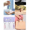 Sureio 5 Pieces Multicolor Crystals Stone Keychain Wire Wrapped Stones