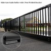 JUGREAT 2 Pack Slide Gate Guide Roller，6" Hard Nylon Sliding