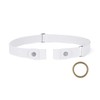 SUOSDEY No Buckle Ladies Elastic Belt for Women Mens Invisible