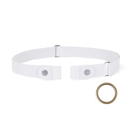 SUOSDEY No Buckle Ladies Elastic Belt for Women Mens Invisible Jeans Pants Dress Stretch Waist Belt up to 48"