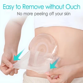 9" x 9" Ostomy Shower Cover [Pack of 25], Ostomy Bag Shower Protector Stoma Shower Guard Colostomy Shower Shields Waterproof Bandage for Women Men Showering