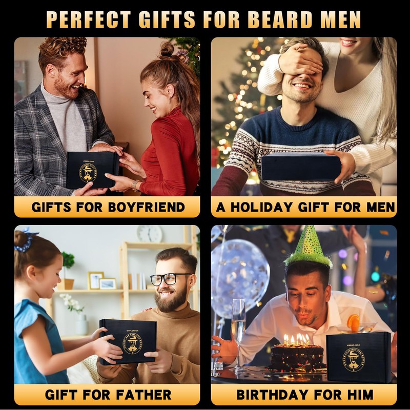 Beard Kit, Beard Grooming Kit for Men, Beard Growth Kit