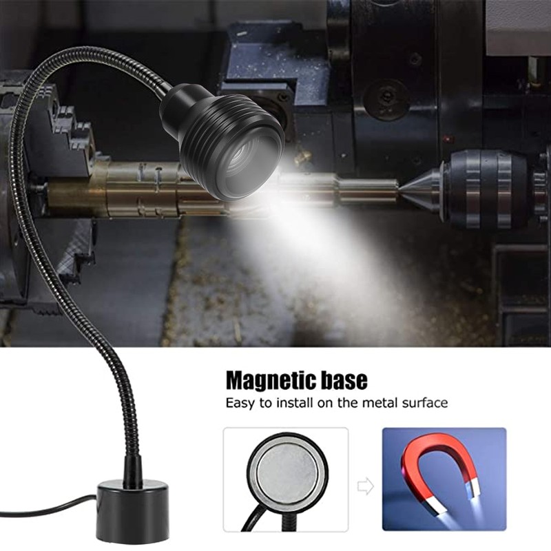 Magnetic Work Light 9W LED 360 Degree Gooseneck Zoom Function