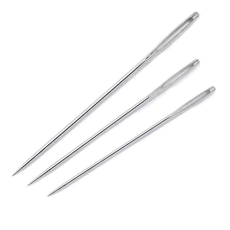 Prym Assorted Crewel Sewing Needles, Gold Eye, pack of 16