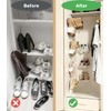 DegMongee Wall Mounted Shoe Rack, Adhesive & Drill Mount Hanging