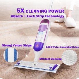 SoliFairy Disposable PowerMop Refills for Swiffer PowerMop Pads | Super Absorbent Multi-Surface Mopping Pad Refills | Thicker Replacement Pad Refills | PowerMop Pads Refills 10 Count