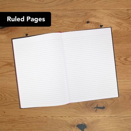 Black n' Red Casebound Hardback Recycled A4 Book