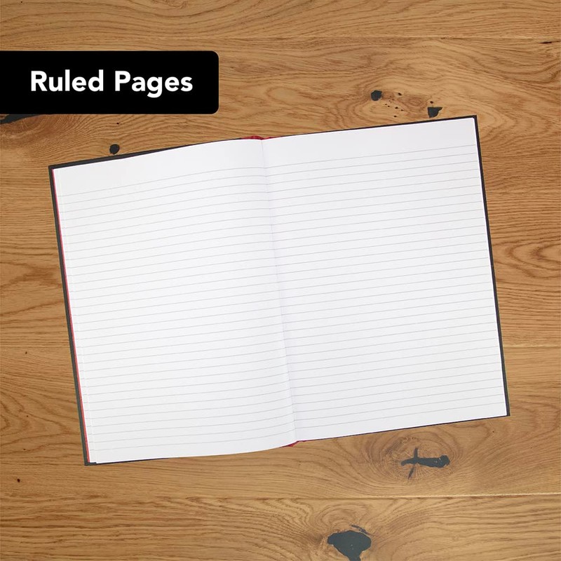 Black n' Red Casebound Hardback Recycled A4 Book