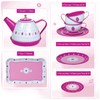Kids House Juego De Té para Niñas Tin Tea Set,