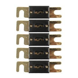 LIRU ANL Inline Fuses, Inline Fuse Gold Plated Fuse 5 Pieces For Car, Boat, Truck Audio Video Systems For 12V 24V 32V Applications