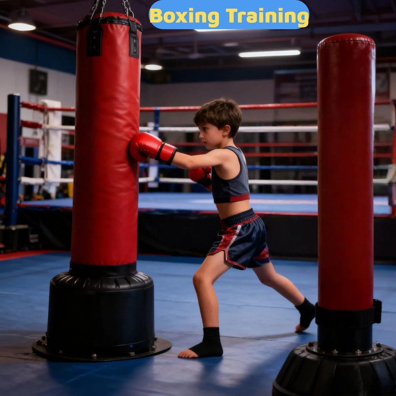 Boxing Gloves - Red, Blue, Cartoon Design - 16 Oz