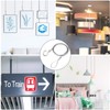 Drop Prevention Wire Hanging Hooks, Set of 2, Picture Rail,