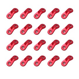Takelablaze Aluminum Flexible Metal Fittings, Rope Tensioner, Rope Length Adjustment, For Outdoor Camping, Tent, Camping Equipment, Pack of 20