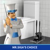 MR.SIGA Toilet Plunger and Bowl Brush Combo for Bathroom Cleaning,