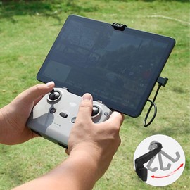 SQAQS Remote Control Flat Stand, Foldable Tablet Stand, Adjustable Extended Holder Clip, Disassembly-Free Drone Remote Control Holder, Available for Mavic 3 Mavic Air 2 Air 2s Mavic Mini 2