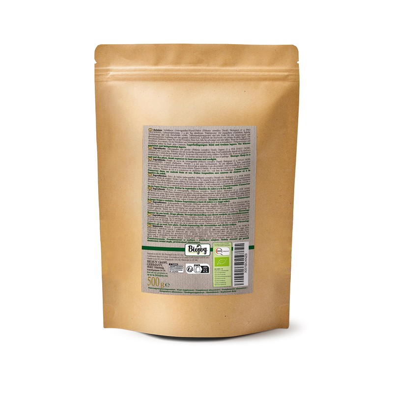 Biojoy Organic Ashwagandha Powder (500 g), Ashwagandha Root Ground, Indian