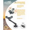 Folbe Advantage JR Adjustable Extended Rail Mount Fishing Rod Holder