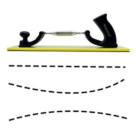 VOLSIVE Adjustable Sander Longboard Flexible Hand Sanding Blocks with Hook & Loop Backing Handle Sander, 7x42cm