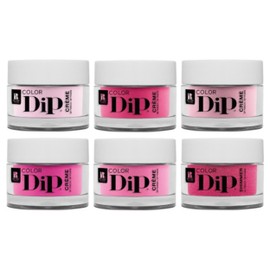 Red Carpet Manicure Color Dip Bundle Pink – Vibrant Color Dipping Powder Set, 0.3 oz Each – Long-lasting, Easy to Use, No UV/LED Needed, Non-Irritating Formula, Salon Quality Nails at Home, 6pcs.