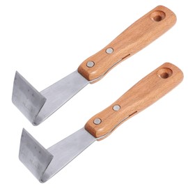 Housoutil Hand Tools Draw Shave Tool Bark Spud Debarking Tool 2pcs Log Peeler Tree Grafting Cutter tree Blade Scraper for Garden Fruit Tree Bark Stripping Cutting Tool Felled Bark Spud Breaching Tools