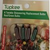 Tupkee Shimmering Twinkle Replacement Bulbs – 4-Volt Red & Green