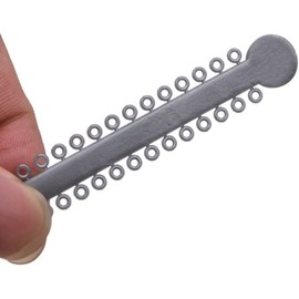 Angzhili 1040Pcs Dental Orthodontic Ligature Ties,O-Rings Elastic Placers for Braces Teeth (Grey)