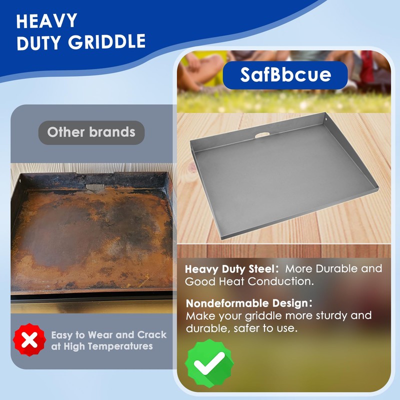SafBbcue 22 inch Griddle Replacement Flat Top for Blackstone 22