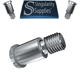 M5 | Slot Shoulder Screws - Ultra Low Head (Metric-A4) [M5 x 10 | 2pcs | A4/316 | ISO | Coarse | 6mm]